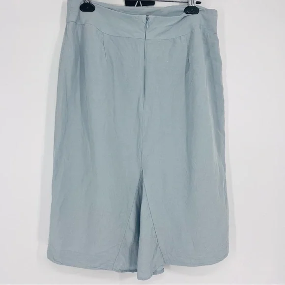 Long Tall Sally Light Blue Pencil Skirt US 10 Tall High Waist Midi Skirt - Picture 10 of 13